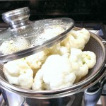 Steaming cauliflower