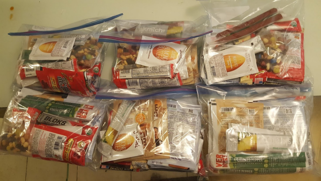 Food for 5 days on El cap (including 1 emergency day)